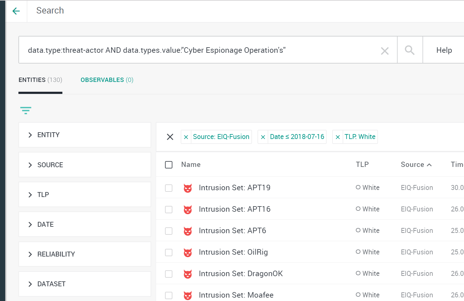 Querying Threat Actors