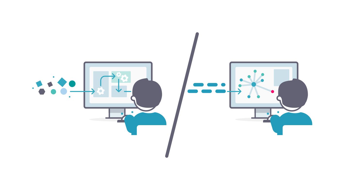 A fire hose of data versus structured data