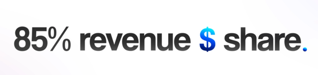 Figure 10 - 85% revenue share percentage in GLOBAL Raas.